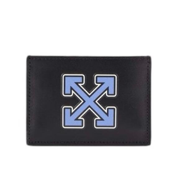 Off White Logo Leather Card Case - Picture 1 of 4
